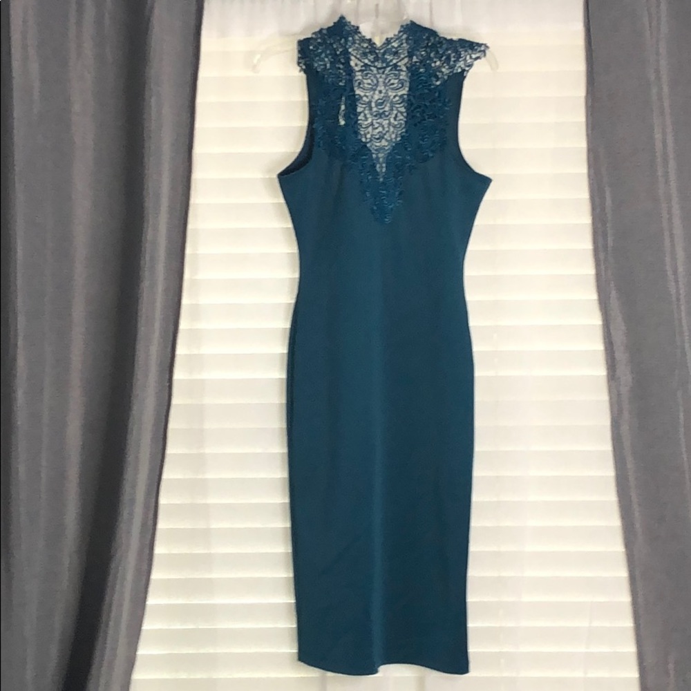Teal Halter Dress